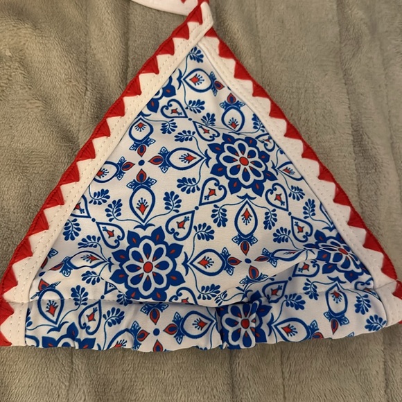 Red and Blue Bikini - Picture 2 of 6